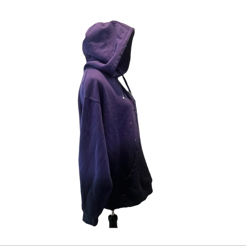 Fairydropart Mushroom Constellation Ombré Purple Hoodie S Whimsy Fairy Hippie - Picture 3 of 7